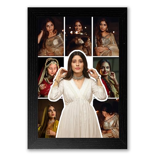 Image of Shrikant Art Personalized Photo Collage for Women | Custom Portrait Frame with Multiple Photos | Stylish Memory Frame for Wall Decor | Gift for Birthday, Festive & Special Moments