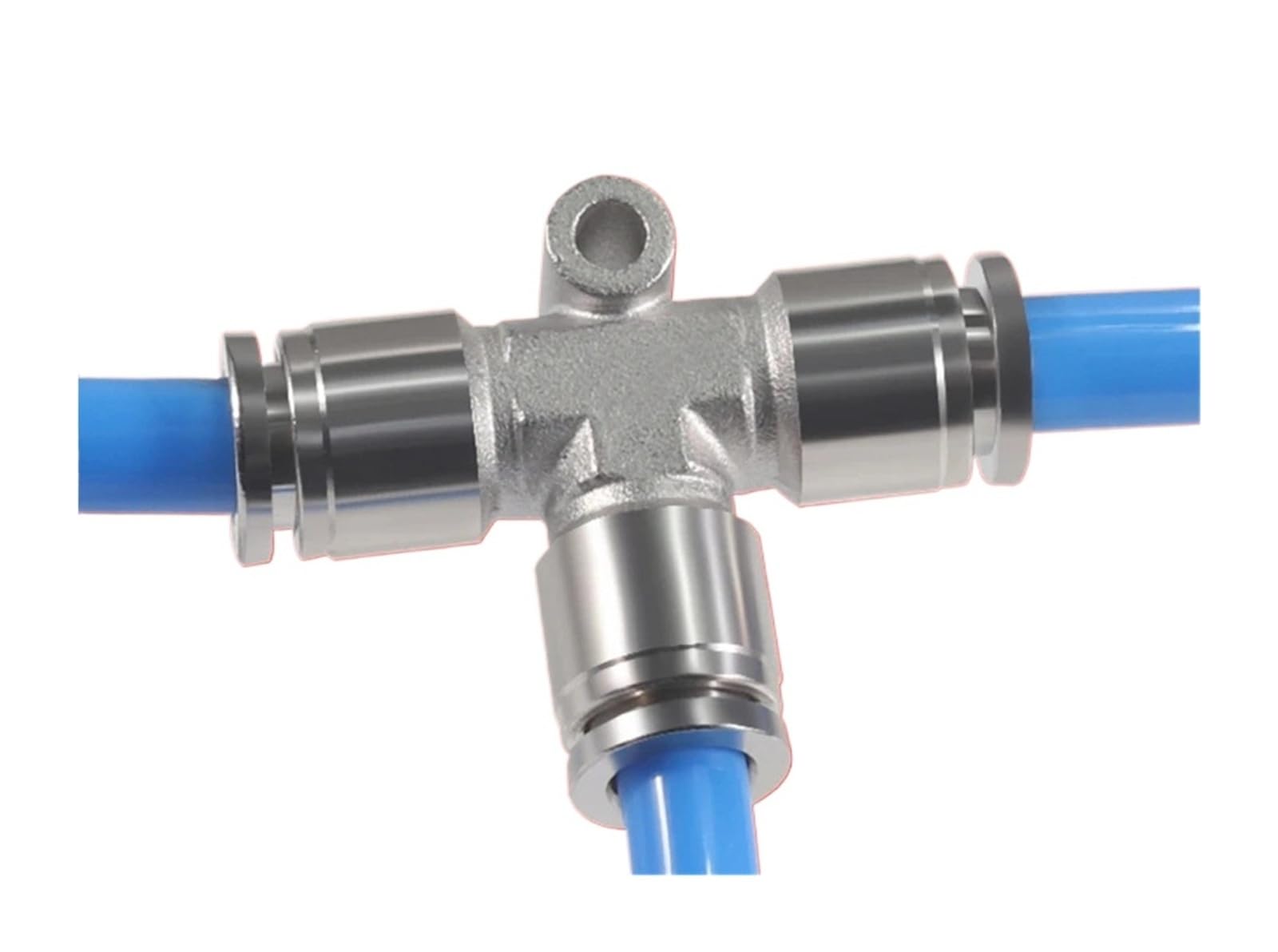 Acoplamiento rápido neumático de acero inoxidable 304 con paso recto y codo para tubo de aire