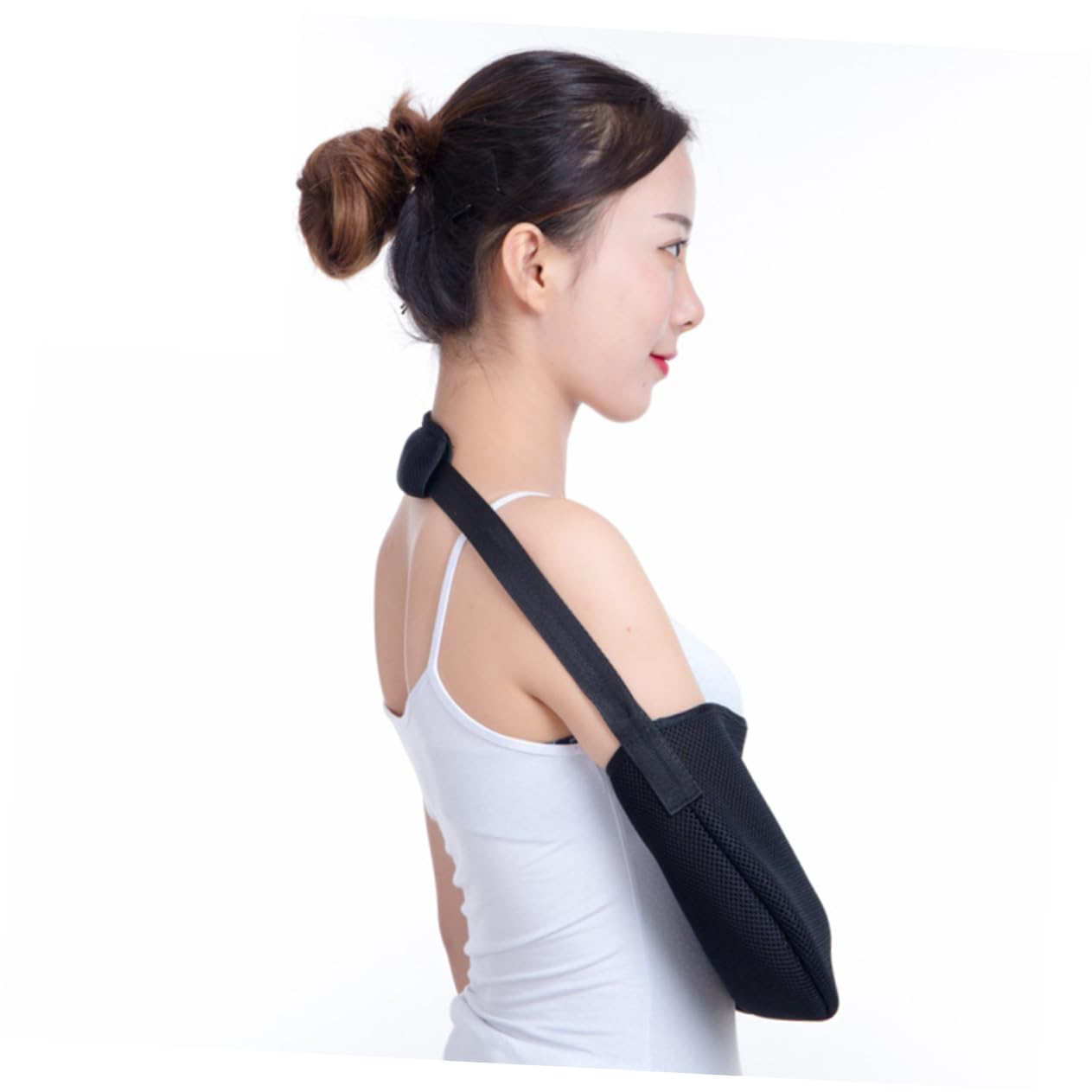 BUTIFULSIC Men's Women's Shoulder Immobilizer Sling Knitted Mesh Arm Sling Support Comfortable Breathable Fracture Belt for