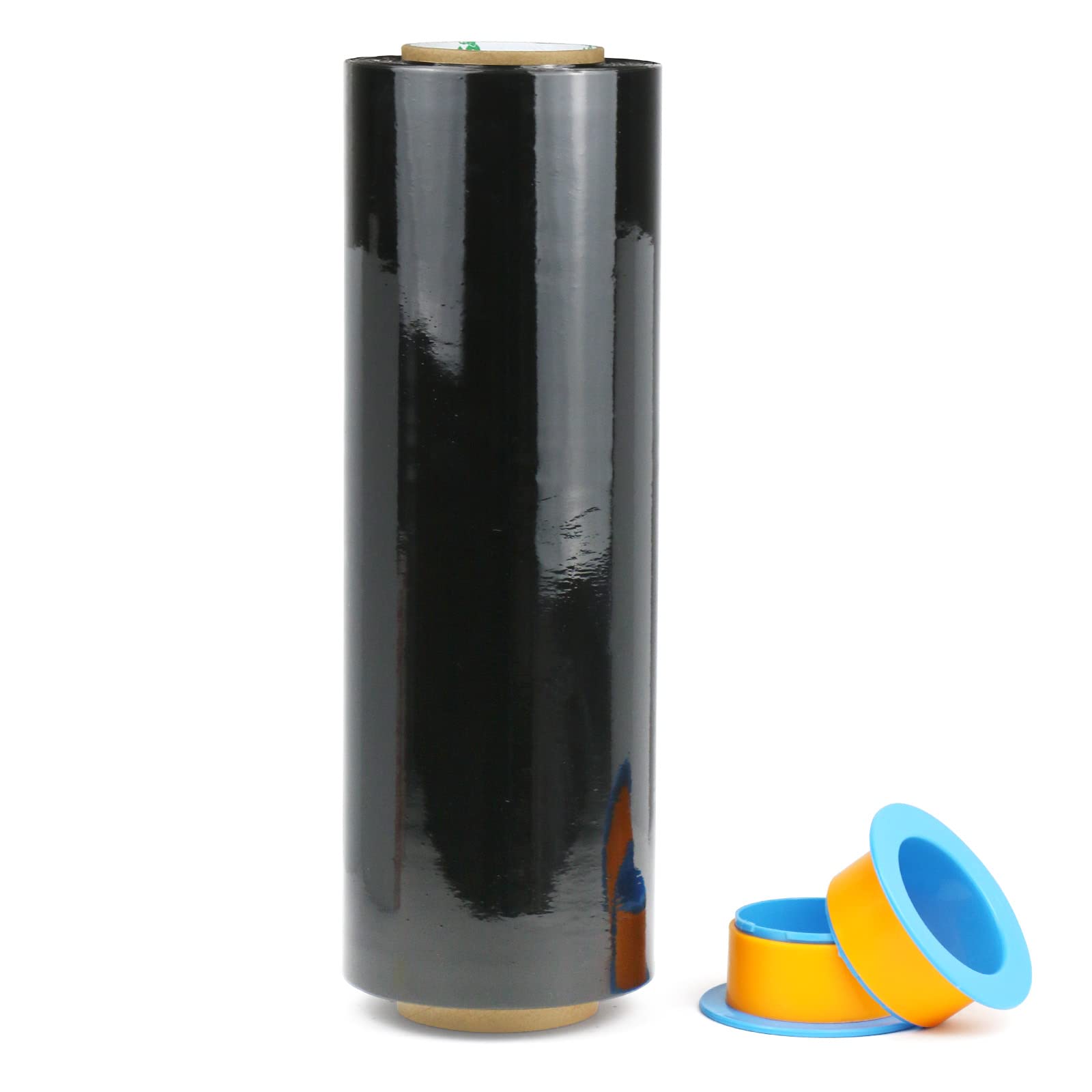 Buy BOMEI PACK 1 Roll 1500ft Industrial Black Stretch Wrap 70 Gauge