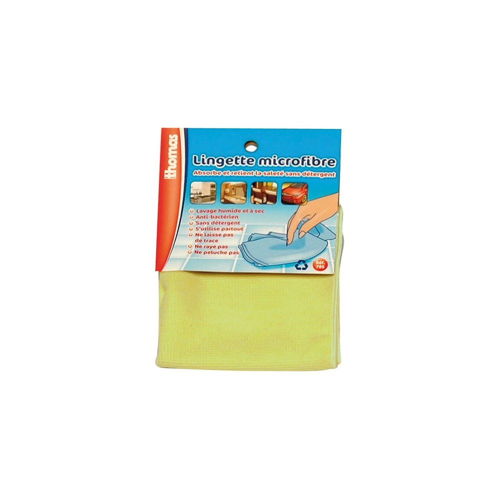 Lavette microfibre tissée pro Cavalier 31x32cm gencode pour nettoyage