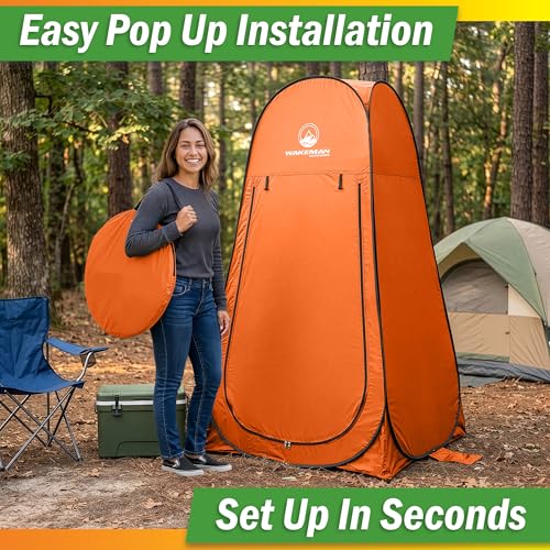 Wakeman Pop Up Changing Tent, Orange, 3.3 x 3.3 x 6.2ft - image 7