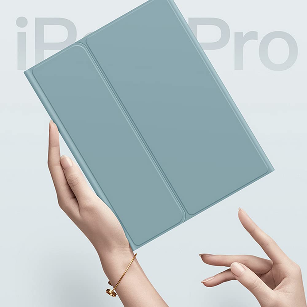 Coque avec Clavier pour iPad Mini 6 8.3 2021 A2567/A2568/A2569 - Étui de Protection avec Support pour Stylet, AZERTY Clavier détachable sans Fil pour iPad Mini 6, Bleu