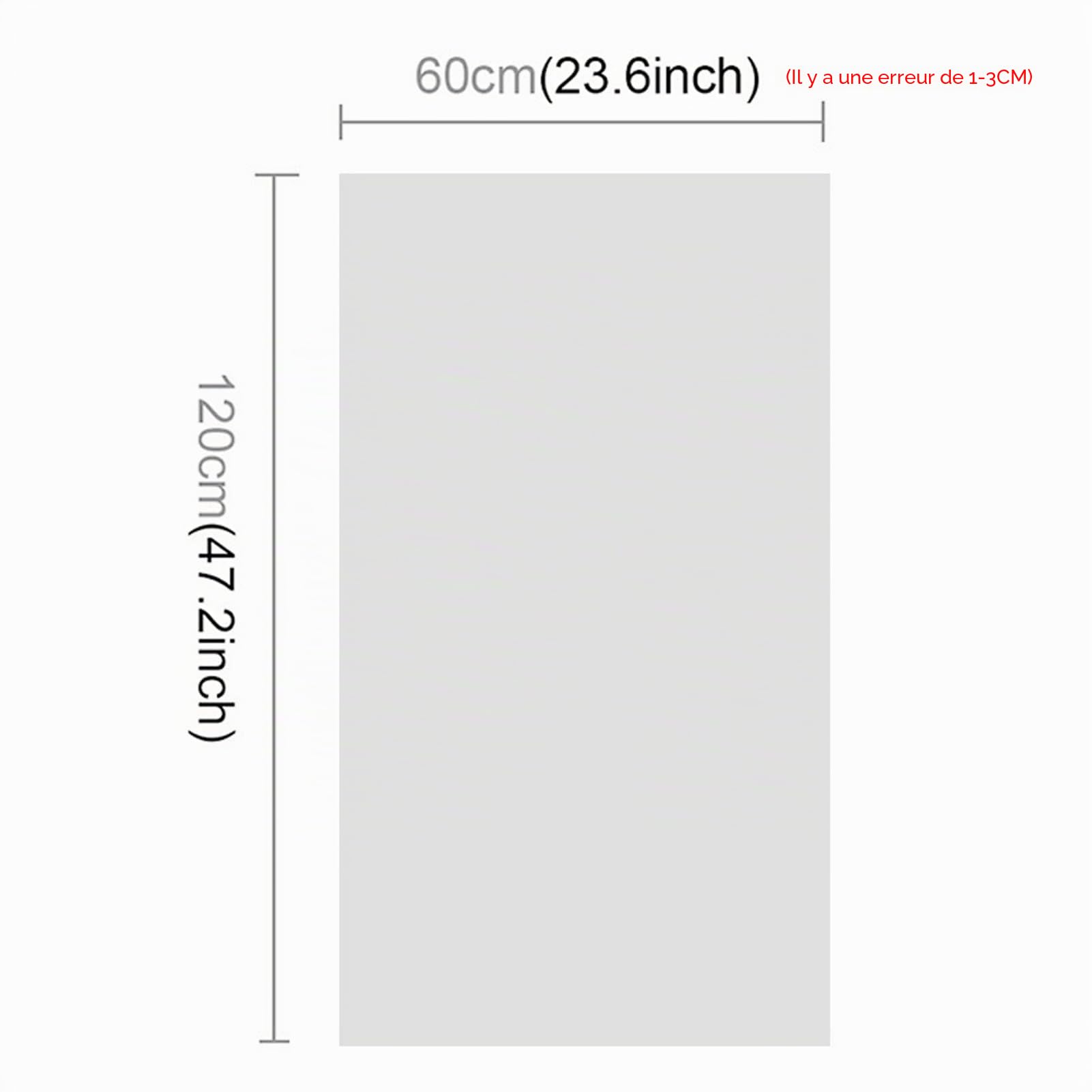 ciciglow Fond en PVC Givré 120x60cm, Plaque Photographie, Blanc