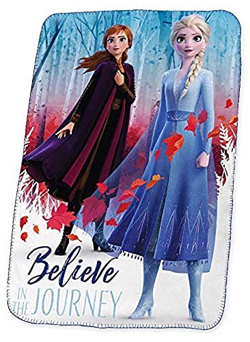 Disney Frozen Silk Touch 2 Referencia KD Mantas para Cama Colchas y cubrecamas Textiles del hogar Unisex Adulto, Multicolor (Multicolor), única Cover