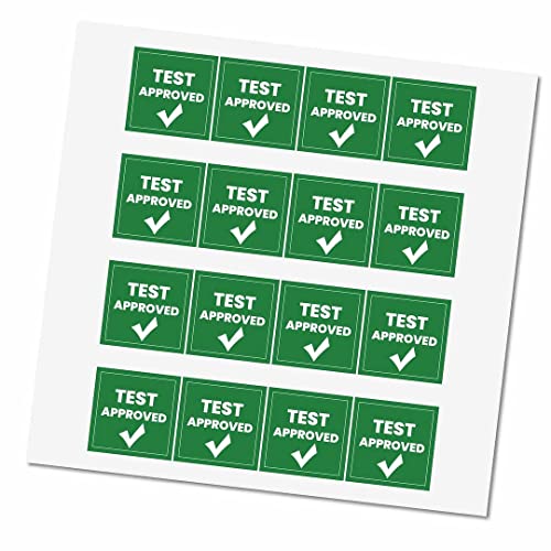 Image of CVANU 500pcs Test Approved Mini Sticker in Green Color Square Shape (20 X 20mm) cv5