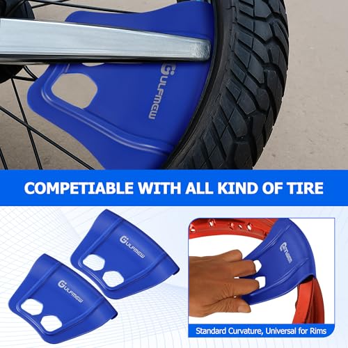 Image of 2 Rim Protectors for Tire Changing, Wheel Rim Guard Kit, Blue