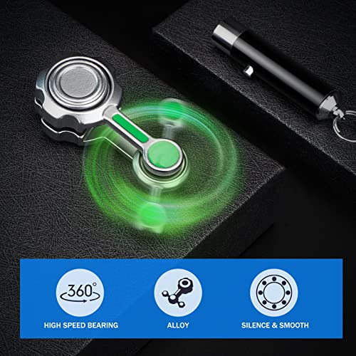 Image of Fidget Spinner Metal Toy for Kids Adults, Cool Gadget Finger Hand Spinner Roller Desk Toy, Sensory Anxiety Stress Relief Autism ADHD Toy for Christmas Stocking Stuffer Gift for Boys Teen Men