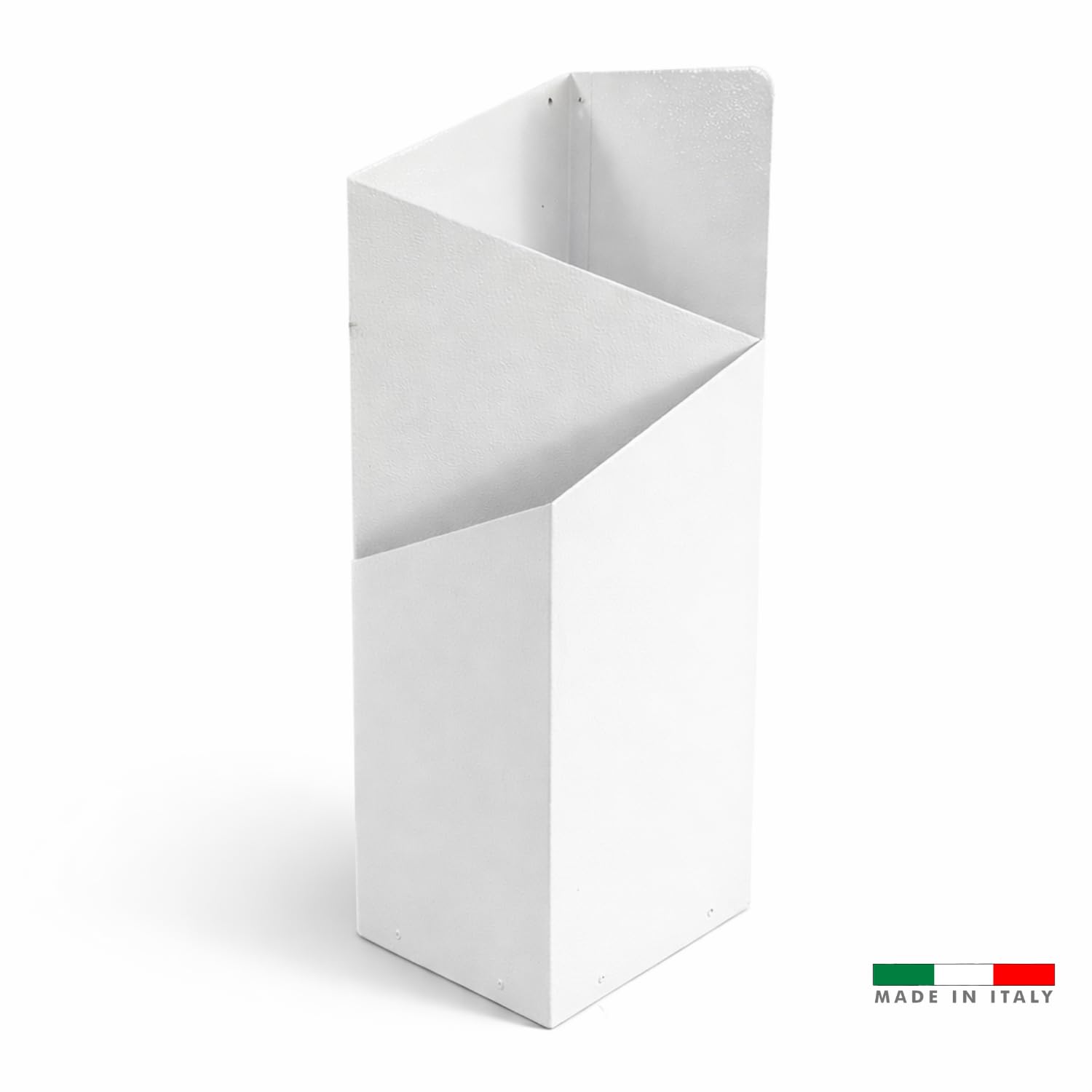 MOHOME Portaombrelli da Interno Metallo Bianco Resistente Made in Italy Premium Quality Porta Ombrelli da Ingresso Robusto 23,5 x 18,5 x 60 cm Design Moderno Casa Ufficio