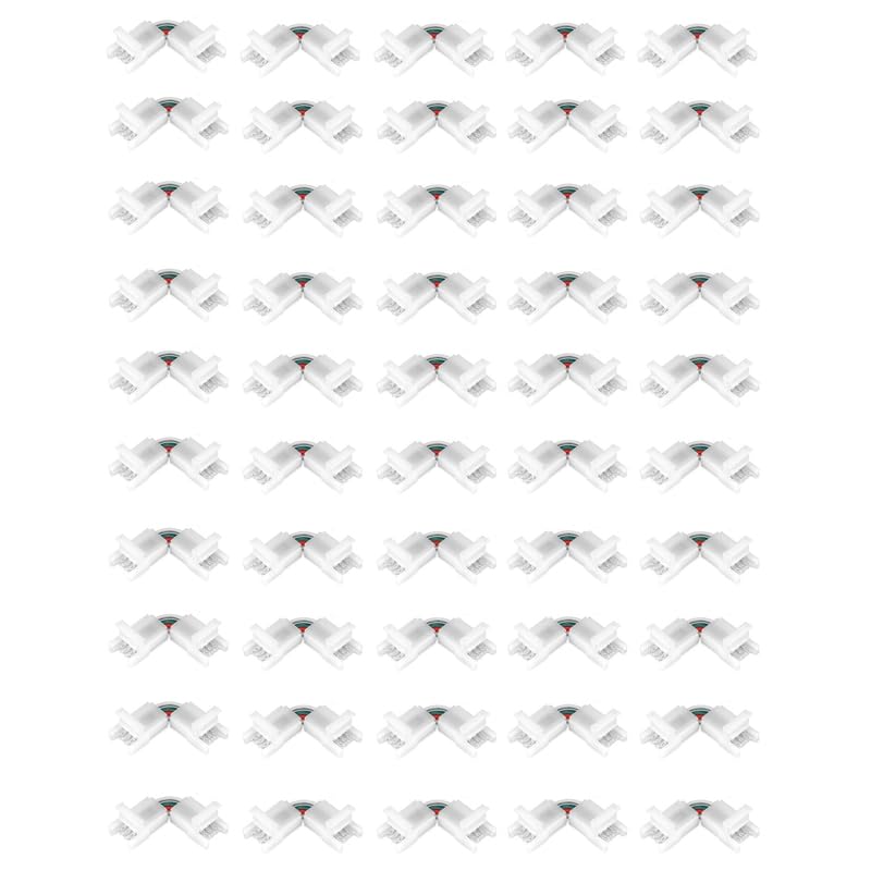 Wiring Connecting Terminals - -LED Strip Connector 10Mm Right Angle Adjustable Connector for 3528/5050 SMD RGB LED Strip 90 Degree Angle - (Color: As Shown 3Pin)