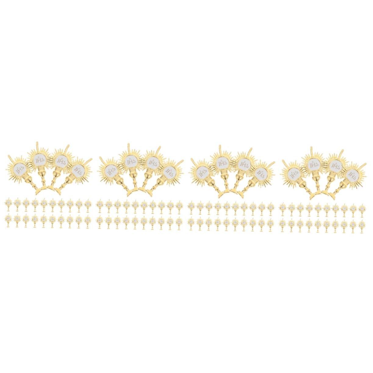 YARNOW 96pezzi Decorazioni Religiose Per Feste Con Tema Chiesa Topper Holy-light Per Torte e Dolci Per Eventi Religiosi e Celebrazioni Di Comunione