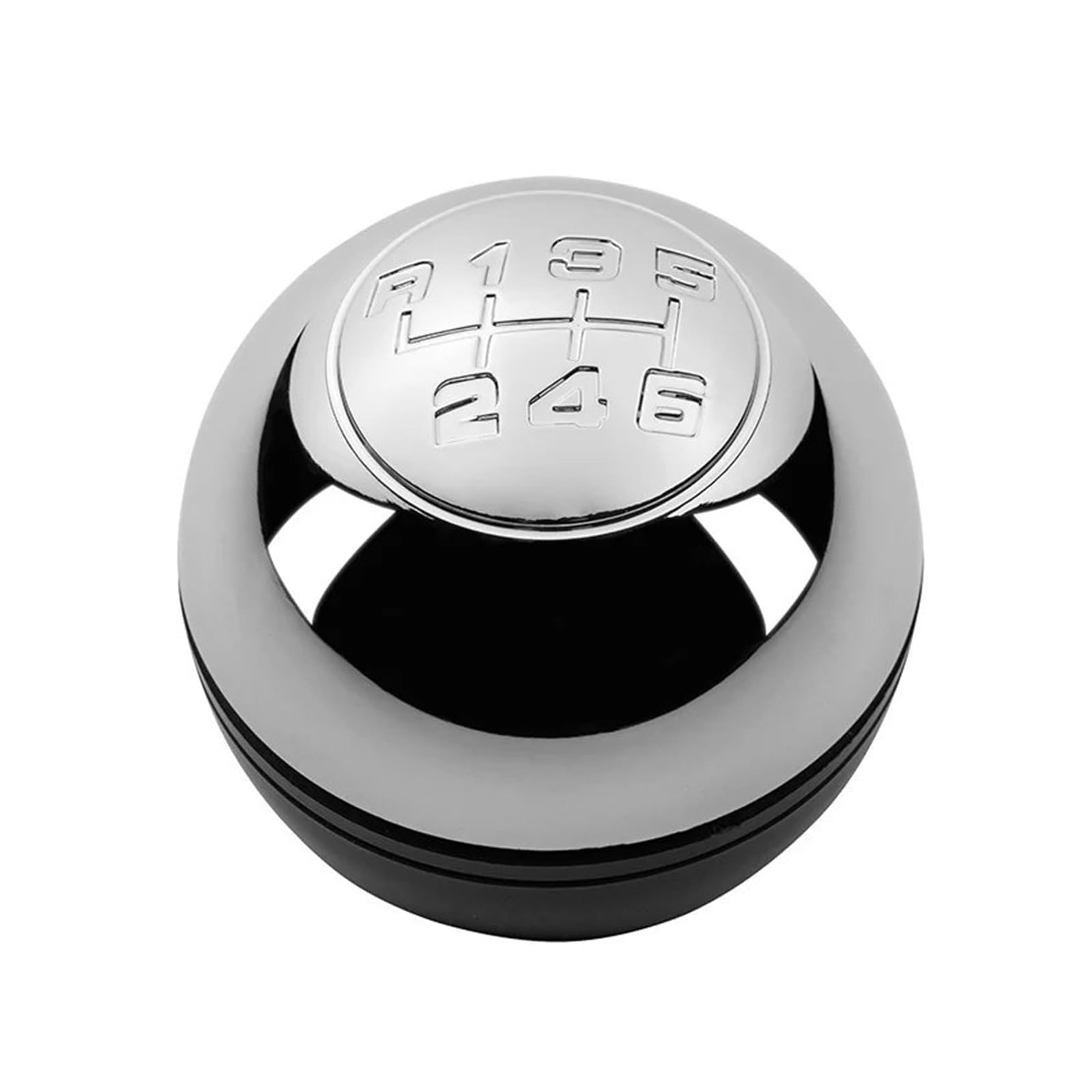 Kunyos 6 Speed Chrome Knob Only Shift Lever Knob Manual Abs/Metal For Alfa For Romeo For Giulietta 2010-2018 5-Speed / 6-Speed Black/Chrome/Silver Stylish Gear Stick 1 Shift Gear