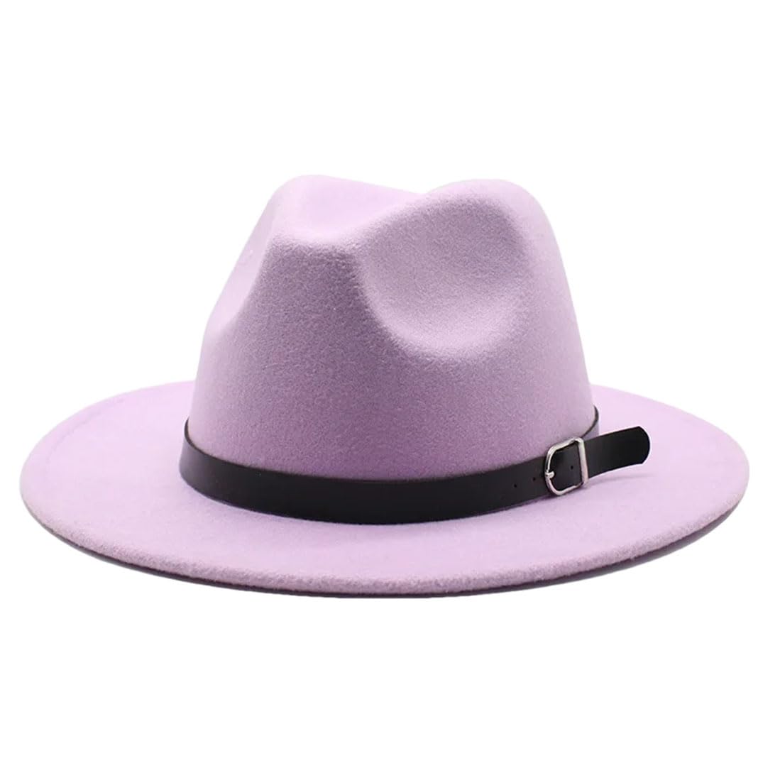 Hgvcfcv Classic British Fedora Hat Men Women Imitation Woolen Winter Felt Hats Fashion Jazz Hat