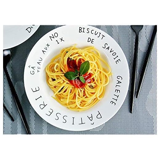 INS Nordic Enkel Keramisk Skiva Japansk Porslin Plattplatta Deep Plate Frukostplatta God morgon Franska 20x3.5cm