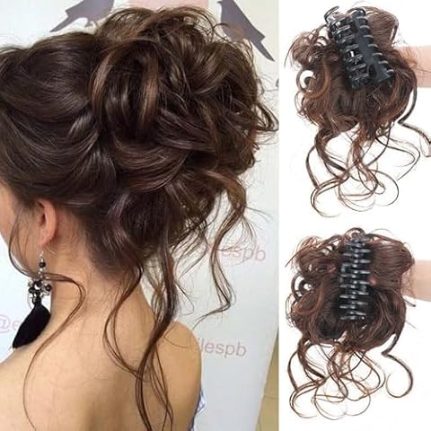 HSAJS Chignon Synthétique Marron Clair Cover