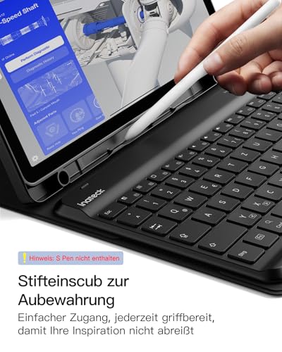 Inateck Hülle mit Tastatur Samsung Tab A9+/A9 Plus 11, abnehmbar – Ansicht 6