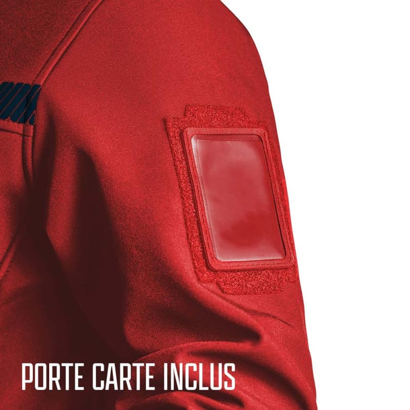 VESTE POLAIRE SÉCU-ONE SÉCURITÉ INCENDIE ROUGE