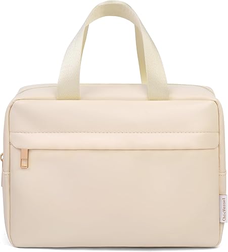 Miniatura 7 de ChicVessel Bolsa de maquillaje de piel sintética, bolsa de cosméticos para mujer, bolsa de maquillaje pequeña, bolsa de maquillaje grande,