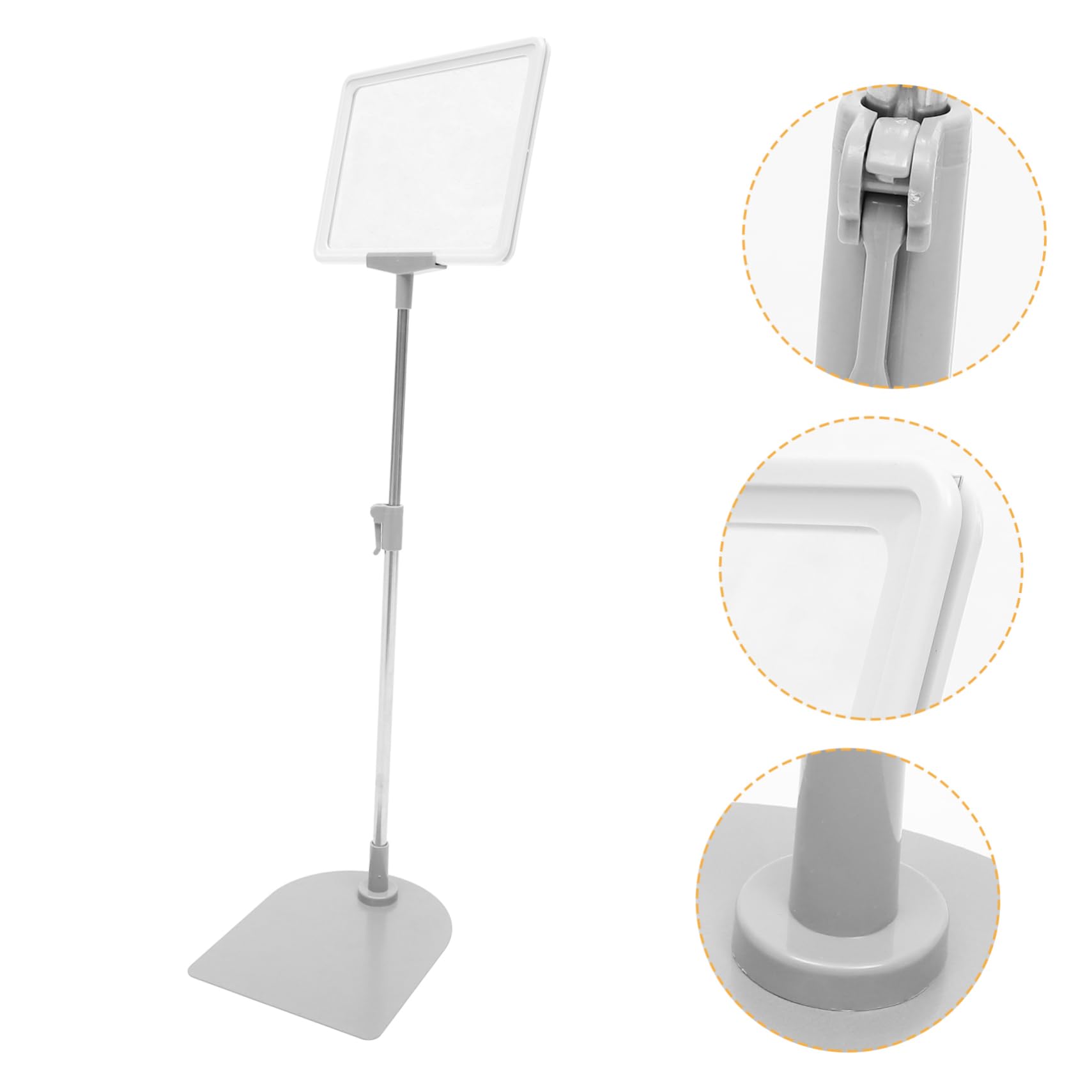 Homoyoyo Espositore Design Stabile e Leggero Bianco A5 Prezzi Supermercato in Acciaio Inossidabile e Plastico per Cartellini Prezzo in Negozio e Supermercato
