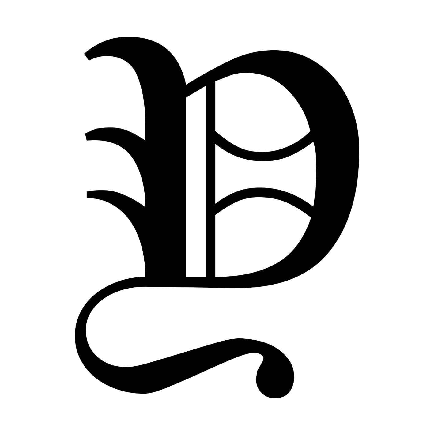 Amazon｜一文字からの Y フォント Encient German Gothic Sサイズ 3cm