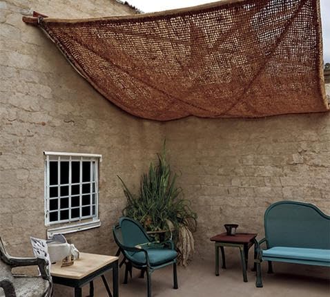Vela de Sombra de Fibra de Coco – Sombra Natural y Ecológica para Tus Espacios Exteriores (400 CM X 200 CM)