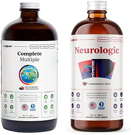 LIQUIDHEALTH Liquid Multivitamin for Adults Men Women and Brain Booster Neurologic Liquid Vitamins Supplements