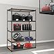 VEVOR Lagerregal 907,2kg Gesamtladekapazität 181,4kg pro Regal Kellerregal SPCC-Kohlenstoffstahl + MDF-Platten Steckregal 121,92x60,96x182,88cm Werkstattregal Schwerlastregal Kellerregal Verstellbar