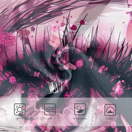 Butterflies Eye Pink Flowers Girl Panties Cute Toddler Underwear Floral Cotton Bright Briefs Girls Undies 2t3