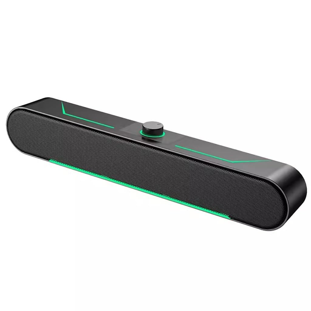 Haut-Parleur Filaire Bureau - Bande Audio Ordinateur et Caisson de Basses Compact - 8