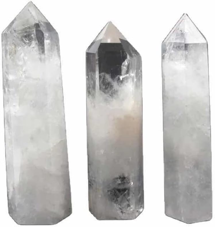 Crystal Stone Home Decor 1 Pcs 65mm-80mm Natural Clear Quartz Crystal Column, for Decorate