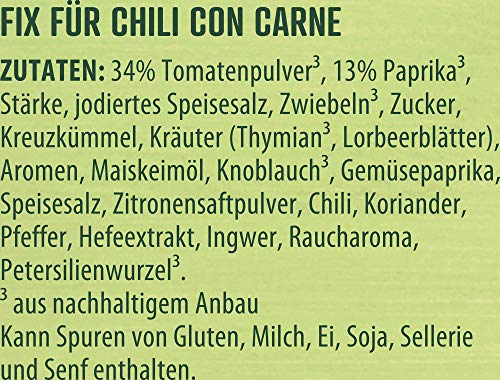 Knorr Fix Würzmischung Chili con Carne für einen würzigen Eintopf mit natürlichen Zutaten* 33 g 1 Stück - Image 5