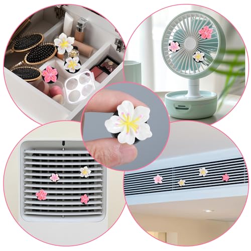 Tyqour 6 Stück Gänseblümchen Blume Auto Lufterfrischer Clip Air Outlet Lüfterfrischer Vent Clips Frauen Auto Parfüm Diffusor, Autozubehör Innenraum Deko Frauen Auto-Dekorationszubehör Innen