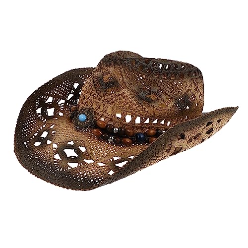 Chapeau de paille large pour homme grand modèle de soleil contre l'éblouissement