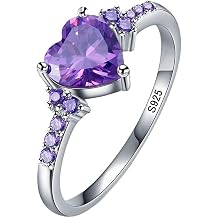 925 Silver Fashion Purple Zircon Ladies ring Cubic Zircon oxide ring wedding ring Women Jewelry Rings Statement
