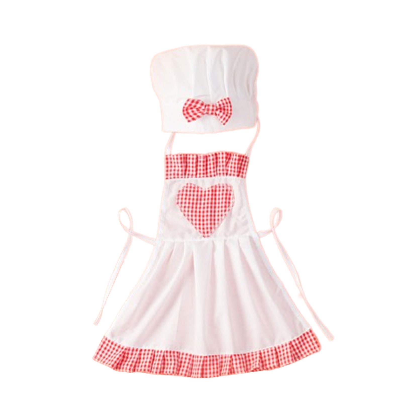 Newborn Chef Costume Hat & Apron Photo Clothes Props 0-12M Baby Clothing Outfit for Boys Girls 2pcs Baby Apron and Hat Set Chef Costume for Babies