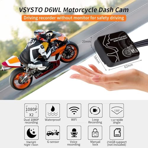 Cámara para salpicadero de motocicleta que soluciona la falta de visibilidad nocturna 2