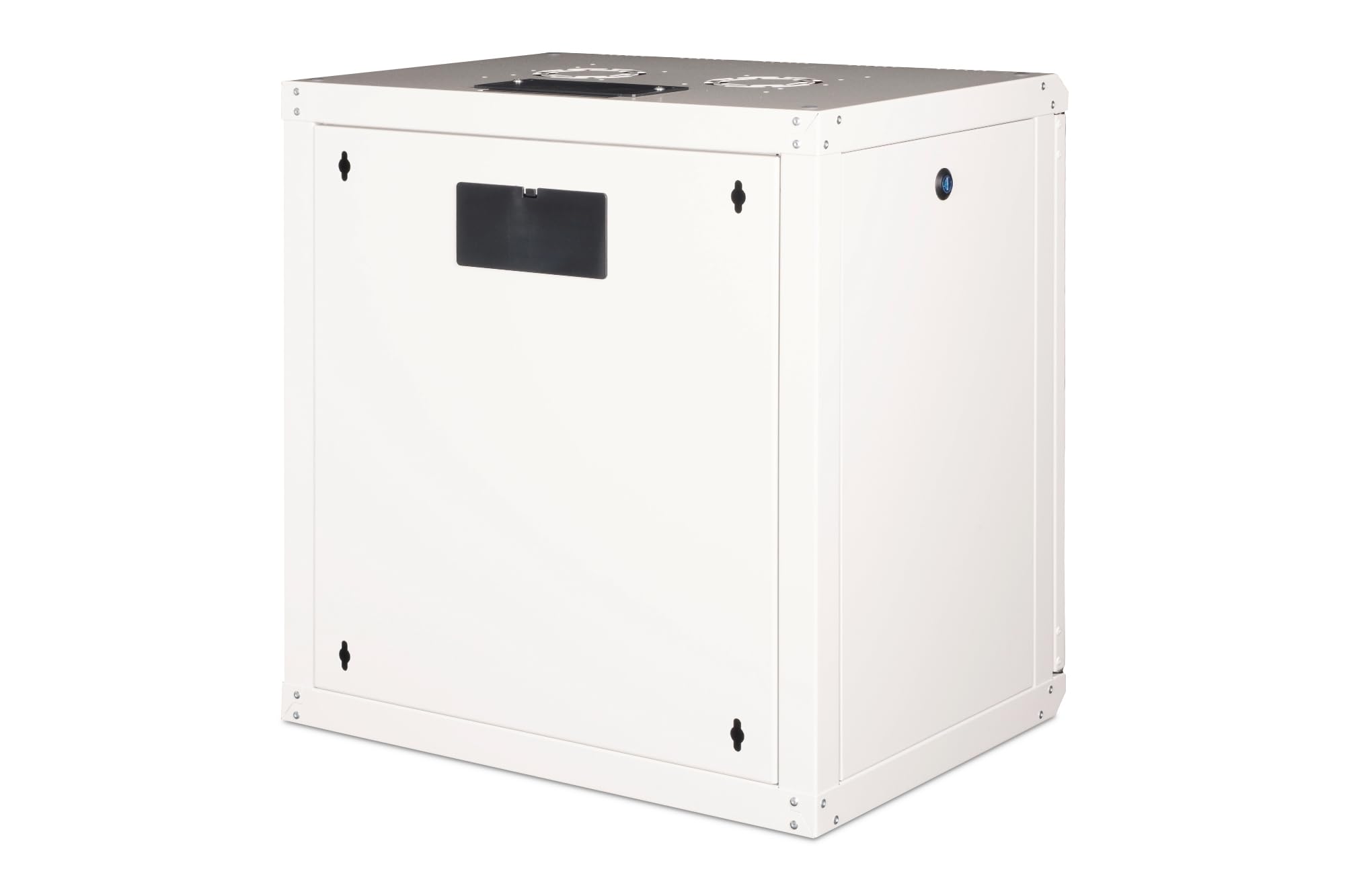 DIGITUS Netzwerk-Schrank 19 zoll 12 HE - Wandmontage - 450 mm Tiefe - Traglast 100 kg - Unique Serie - Glastür - Grau | Nutztiefe 370 mm – Wandmontage – Traglast 100 kg – Sicherheitsglastür – Schutzklasse IP20