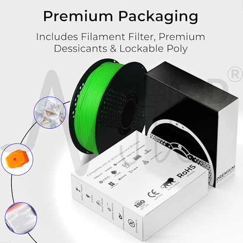 Image of NFIL3D 1KG Net Turbo Finish PLA+ Mint Green 3D Printer Filament | Filaments for 3D Printer| 1.75mm| Accuracy + /- 0.015mm | 1000g 3D Filament, 250g Spool, 350g Packaging Weight (Total Weight 1.6KG)