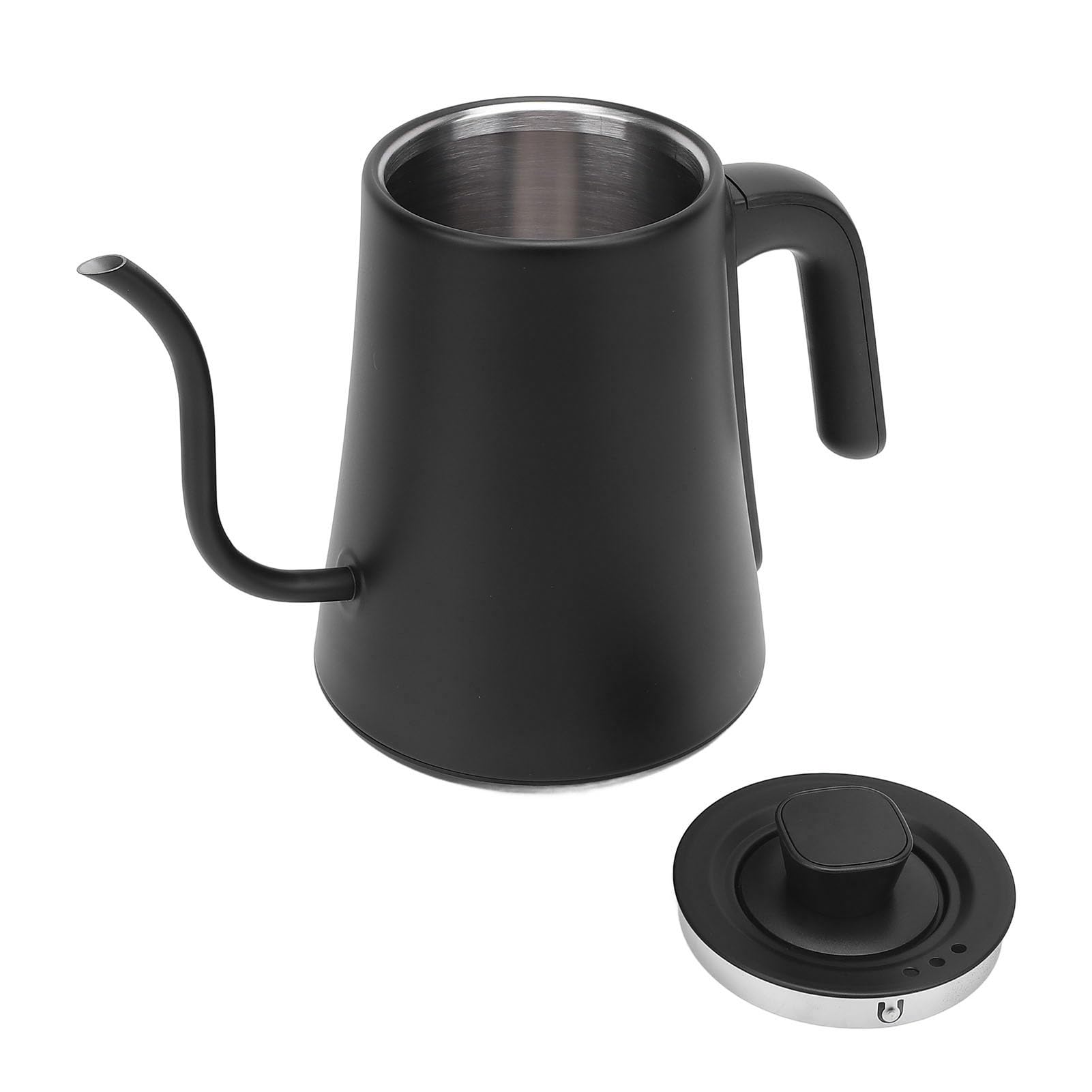 GLOGLOW Hervidor Eléctrico de Cuello de Cisne 1200W 1000ml con 5 Controles de Temperatura y Temperatura Constante, Vierte sobre el Hervidor para Preparar café té (Enchufe de la UE 220V)