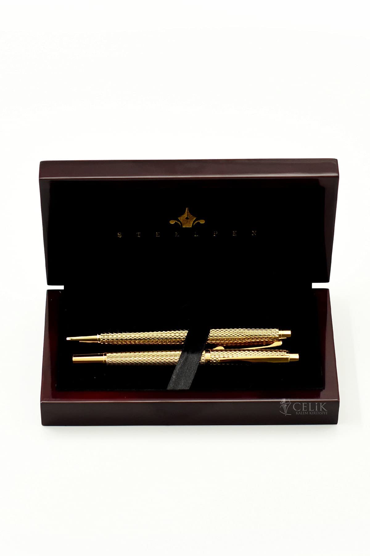 Steelpen World Serisi 273 Gold Dolma Kalem+Tükenmez Kalem Set Seti