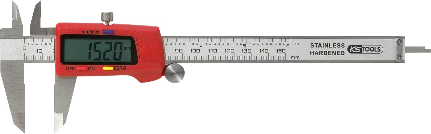 KS Tools 300.0532 Calibro Digitale a Corsoio, 0-150 mm