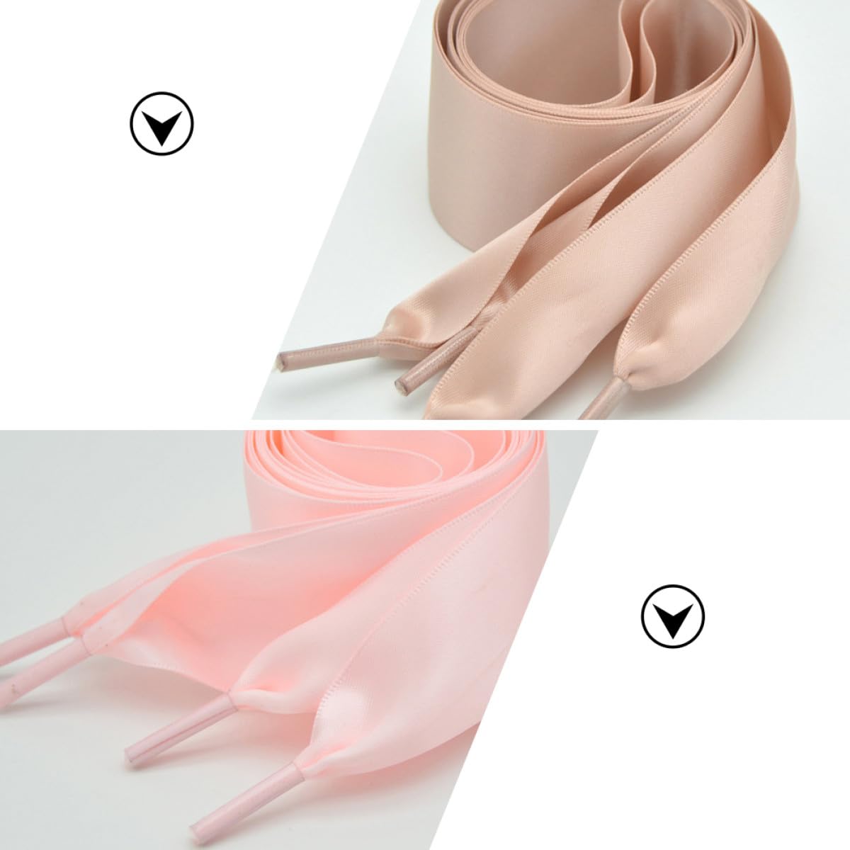 18 Paare Satin-Schnürsenkel rosa Schnürsenkel für Turnschuhe Seide schwarze Stiefel schuhablage schwarze Schnürsenkel rosa Schnürsenkel Blitz Schleife Schlittschuhe Fräulein