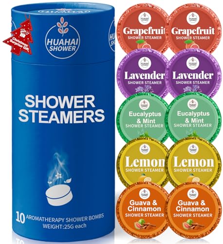 Shower Steamers Aromatherapy, 10-Pack Shower Bombs Christmas Stocking Stuffers for