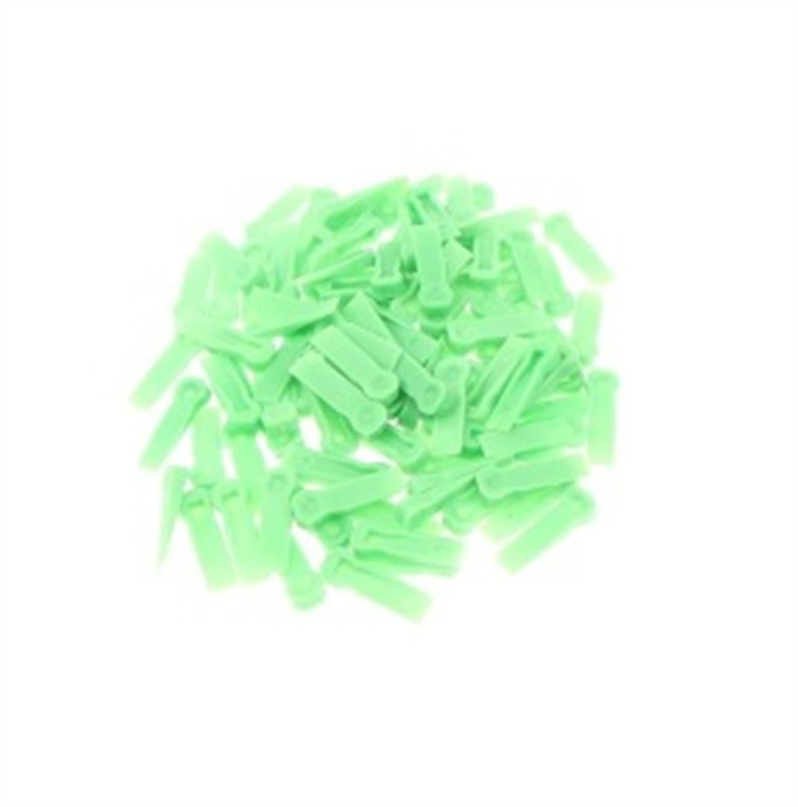 EdvenA 100pcs Reusable 6mm Plastic Tile Wedge Spacer Leveling Clip Floor Locator Wall Ceramic Tiling Laying Construction Tool (Color : Green, Size : A)