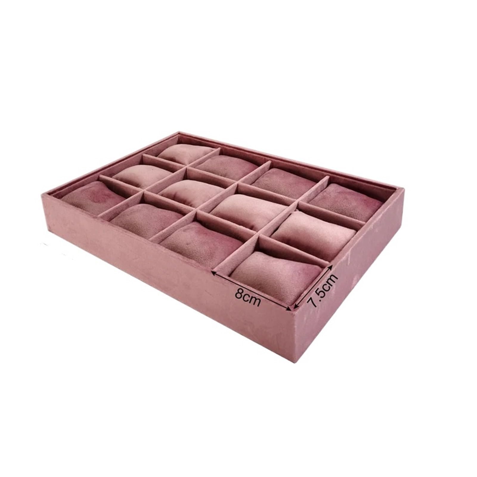 YGMNQAL Velvet Jewelry Tray Luxury Velvet Jewelry Organizer Tray - Multi-compartment Storage for Earrings Rings Necklaces Dresser & Vanity Use