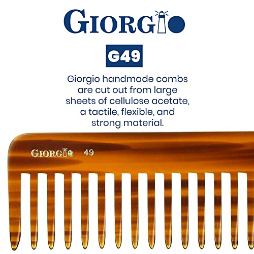 Giorgio G49 Large 5.75 Inch Hair Detangling Comb, Wide Teeth For Thick Curly Wavy Hair. Long Hair Detangler Comb thumb #4