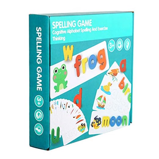 Hotar Träalfabet pedagogiskt kort set ord stavning övning spel pedagogiska leksaker engelska bokstäver stavning skrivmaterial
