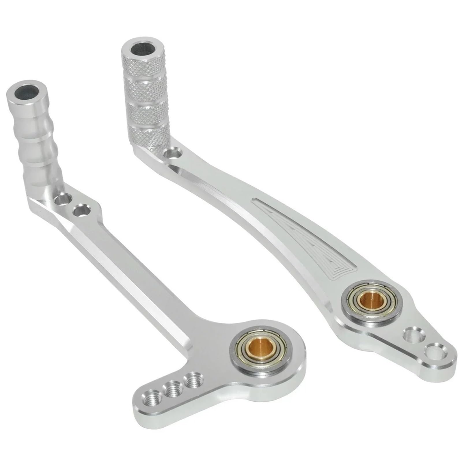 Dyxylkyhx Grey Set Motorcycle Shift Shifter Motorcycle Adjustable Dual Bearings Shift Or Brake Lever Shifter Pedal With Toe Pegs Kit For Rearsets Rear Set Linkage
