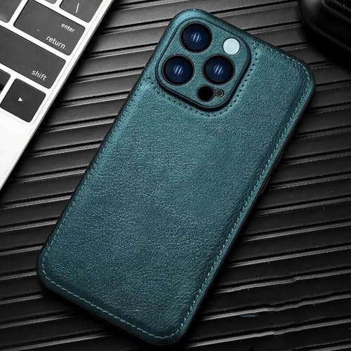 Coque iPhone 11 Pro cuir vert anti-choc élégante et durable