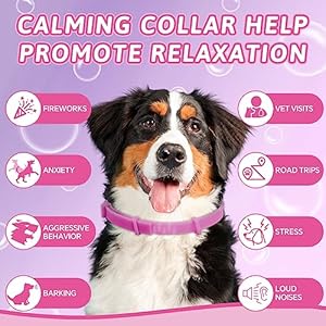 VICSOM-Calming-Collar-Dog-Luminous-Glow-Dog-Calming-Collars-Pheromone-Dog-Calming-Collar-Waterproof-Anxiety-Relief-Anti-Stress-Dog-Collar-with-60-Days-Long-Calming-Effect-4-Packs-Pink - Cucciolini Doodles   VICSOM-Calming-Collar-Dog-Luminous-Glow-Dog-Calming-Collars-Pheromone-Dog-Calming-Collar-Waterproof-Anxiety-Relief-Anti-Stress-Dog-Collar-with-60-Days-Long-Calming-Effect-4-Packs-Pink